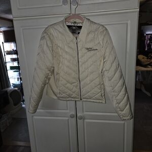 Harley-Davidson Women's Cream Quilted Puffer Jacket